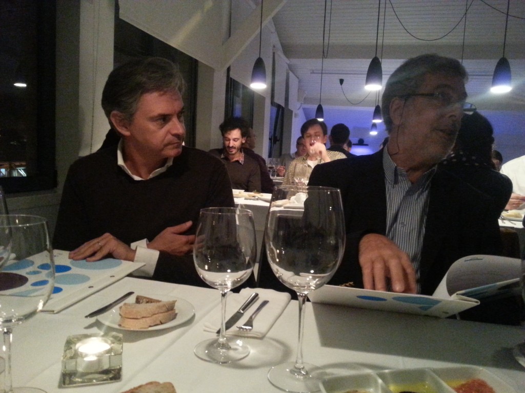 Cena con Aníbal Countiho, José Pinto Gaspar, Ana María B. Magalhaes
