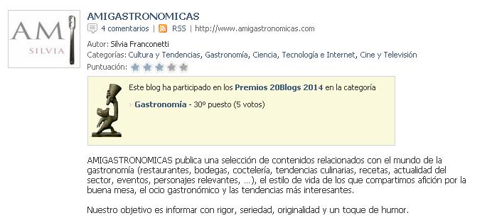 Amigastronomicas_Concurso 20 blogs 2015