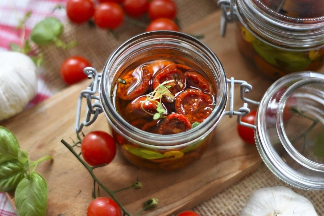 receta de tomates secos en conserva