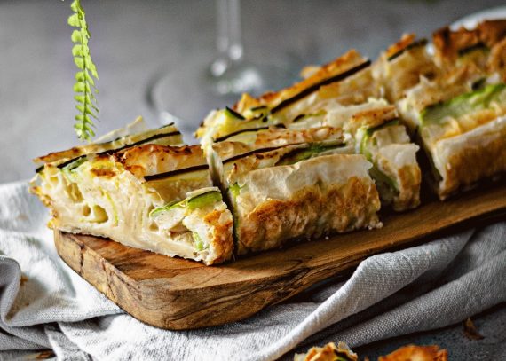 Pastel salado de calabacín