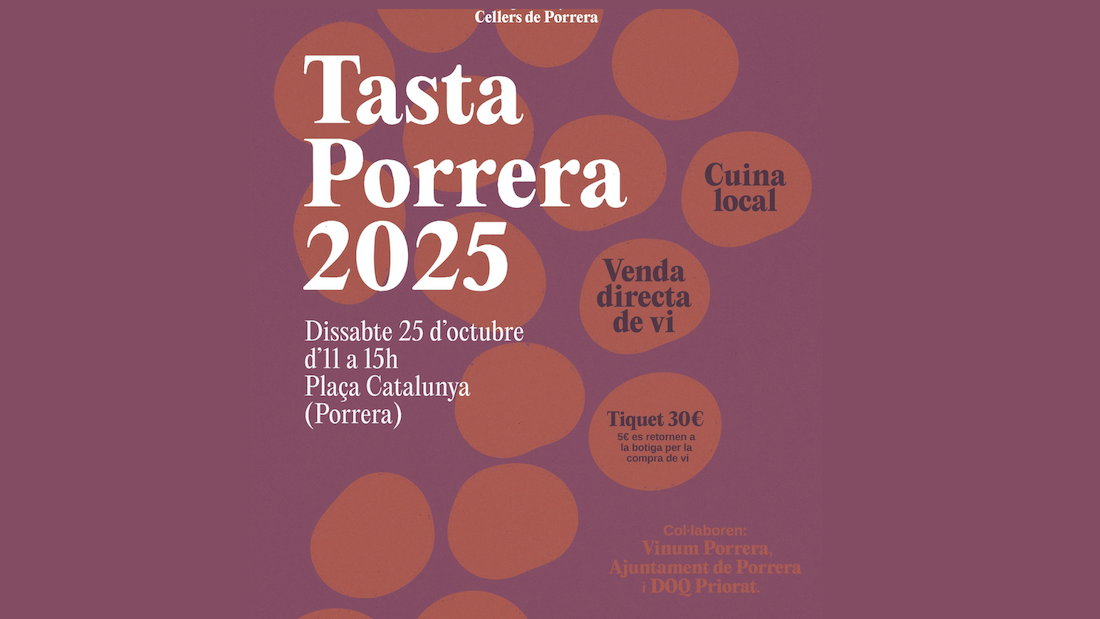 Tasta Porrera 2025 llega el 25 de octubre