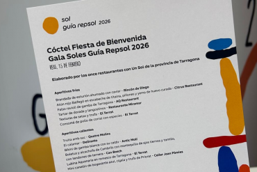parte del menu gala sol repsol 2026