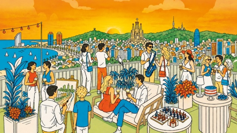 Cartel de las trrazas de Barcelona 2026