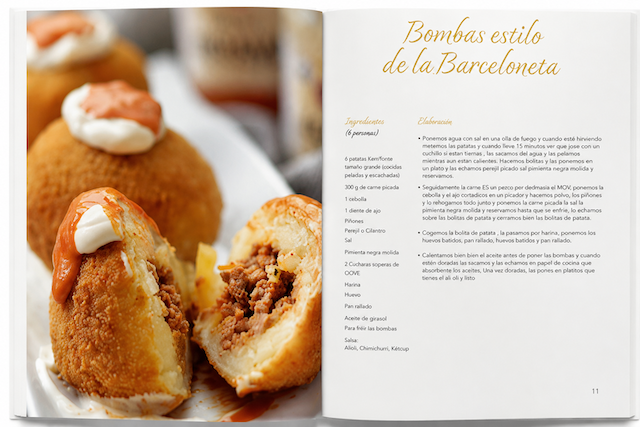 Bombas estilo de la Barceloneta en el libro Las recetas que nos salvaron