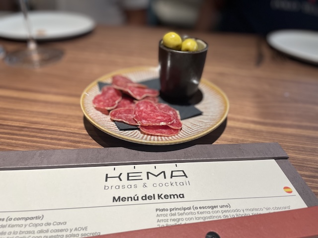 aperitivo de la casa de Kema Cambrils