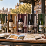 Estanterías repletas de botellas para imaginar los vinos por fascículos como una colección interminable