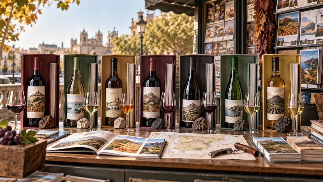 Estanterías repletas de botellas para imaginar los vinos por fascículos como una colección interminable